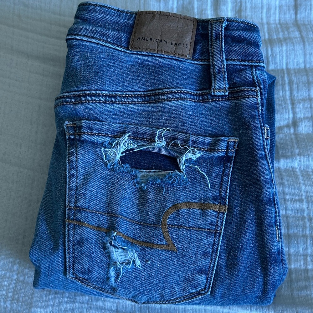American Eagle Outfitters Blue Skinny Jeans